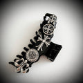 Luxury baroque Claw Clip - Black & Smoke Brown