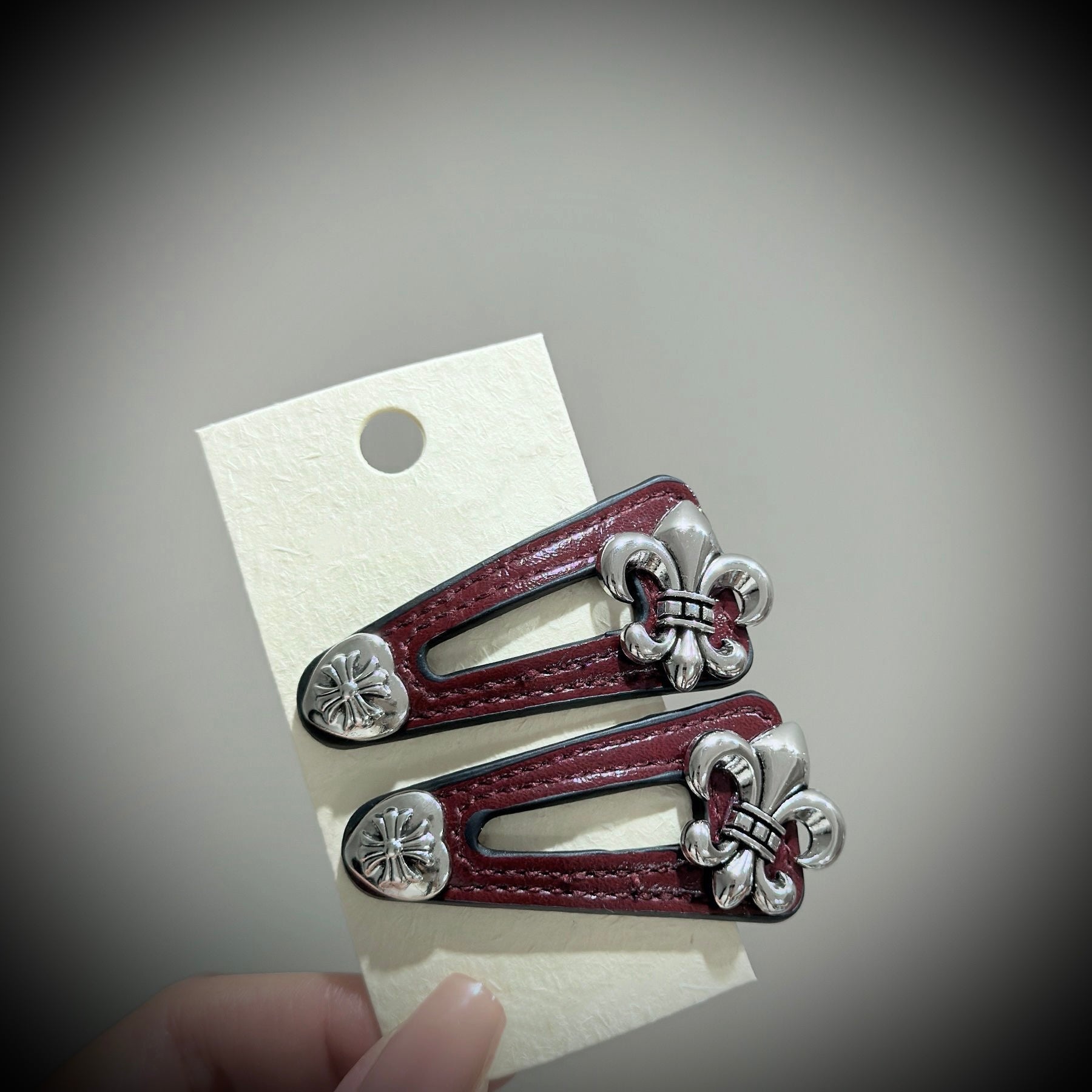 Vintage Leather Texture Clip Set