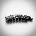 Retro Metal Engraved Hair Clip Tortoiseshell