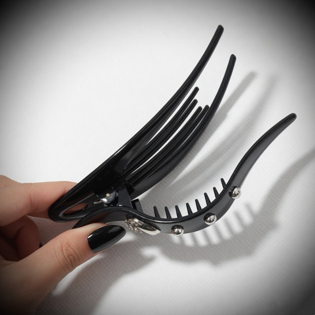 Elongated Curved Low-buns Styling Hair Claw