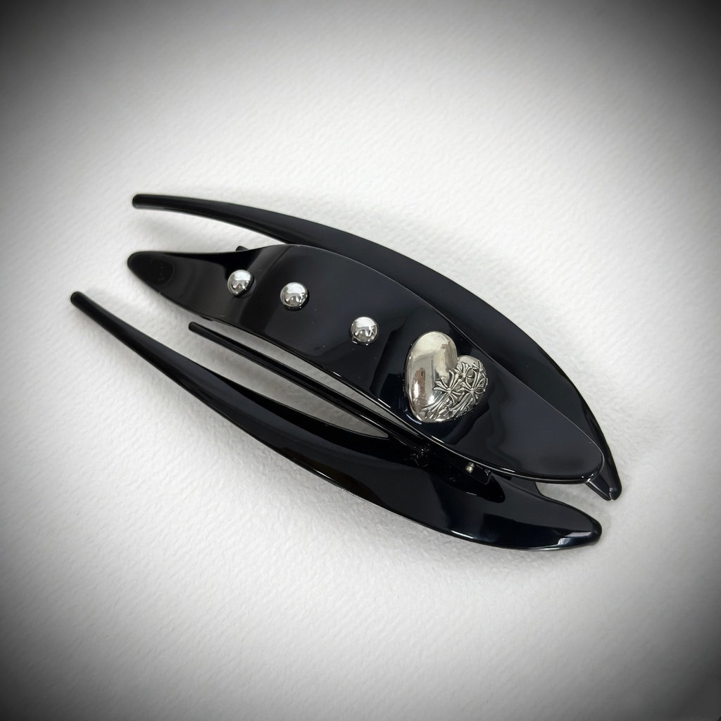 Elongated Curved Low-buns Styling Hair Claw