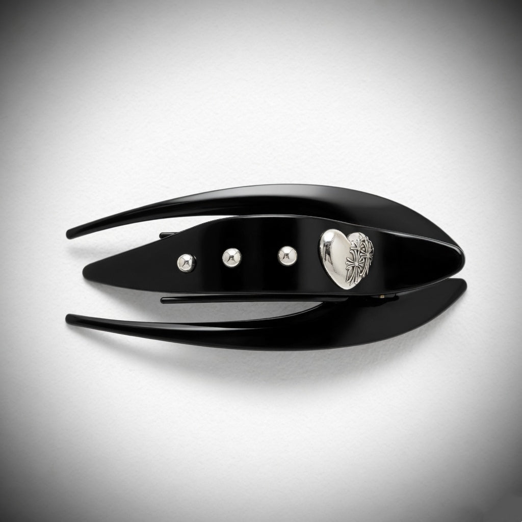 Elongated Curved Low-buns Styling Hair Claw
