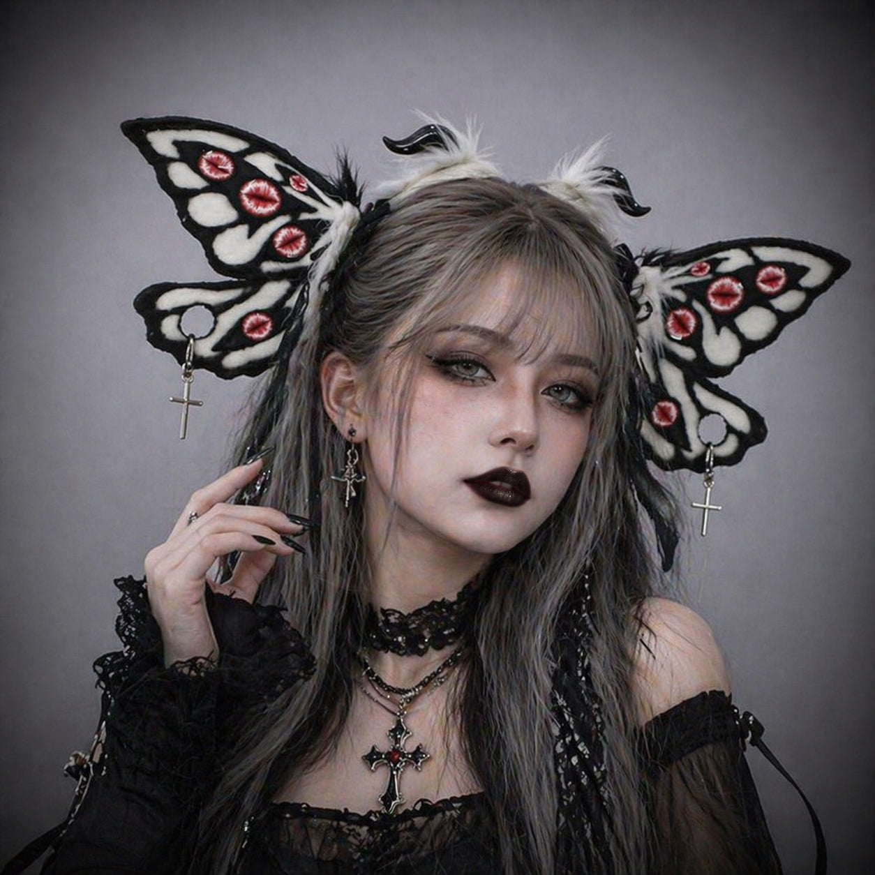 Ebon Forest Horror Butterfly Wings