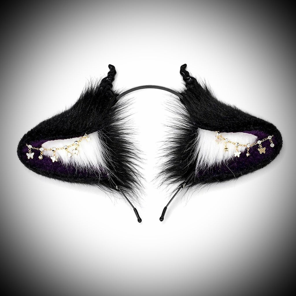 Modern Obsidian Fantasy Demon Horn Ear