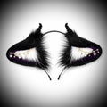 Modern Obsidian Fantasy Demon Horn Ear