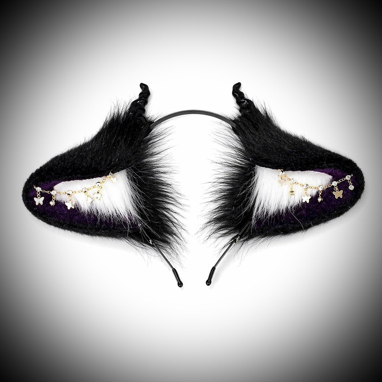 Modern Obsidian Fantasy Demon Horn Ear
