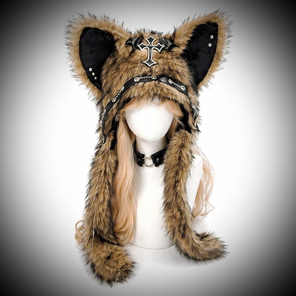 Midnight Blackwood Wolf Halo Hat
