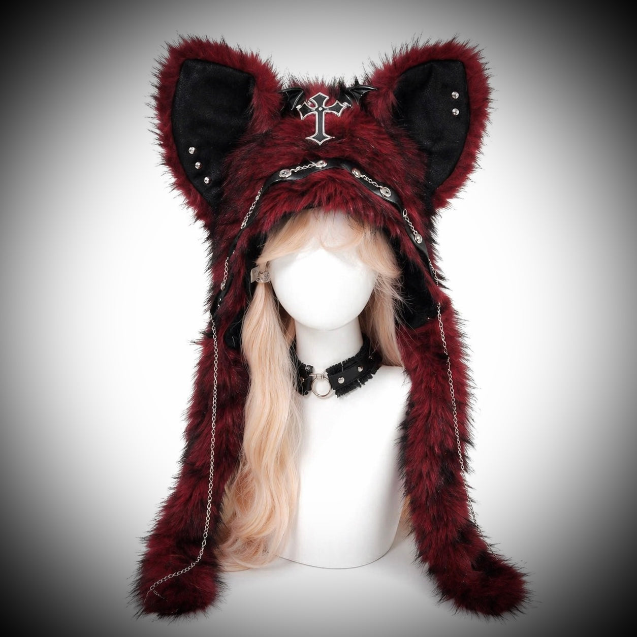 Midnight Blackwood Wolf Halo Hat