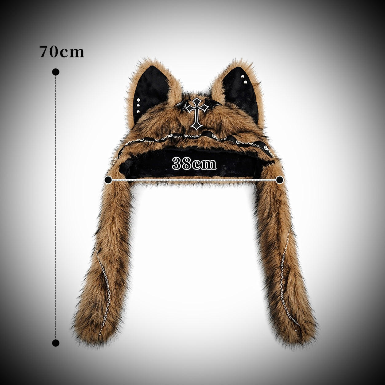 Midnight Blackwood Wolf Halo Hat