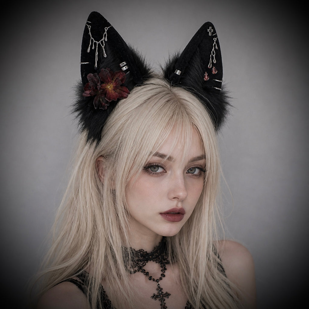 Obsidian Drip Headpiece