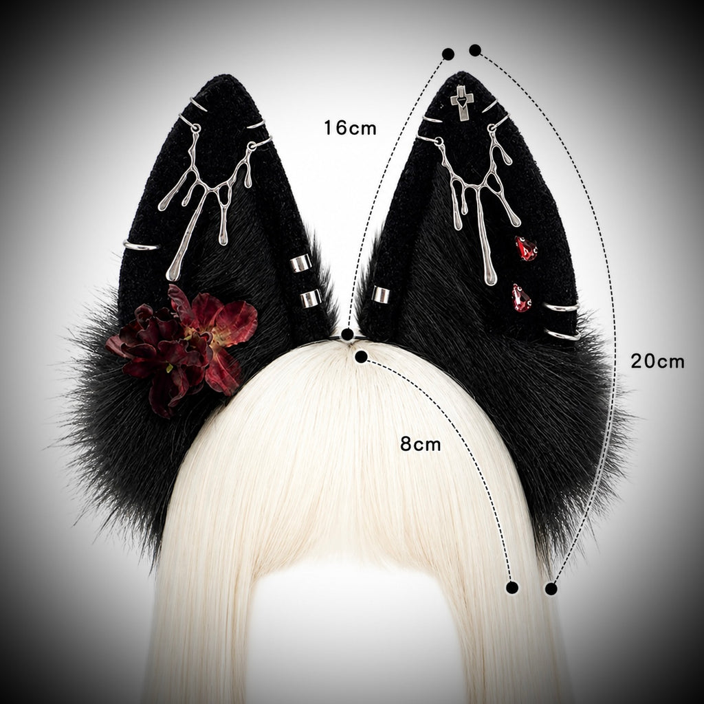 Obsidian Drip Headpiece