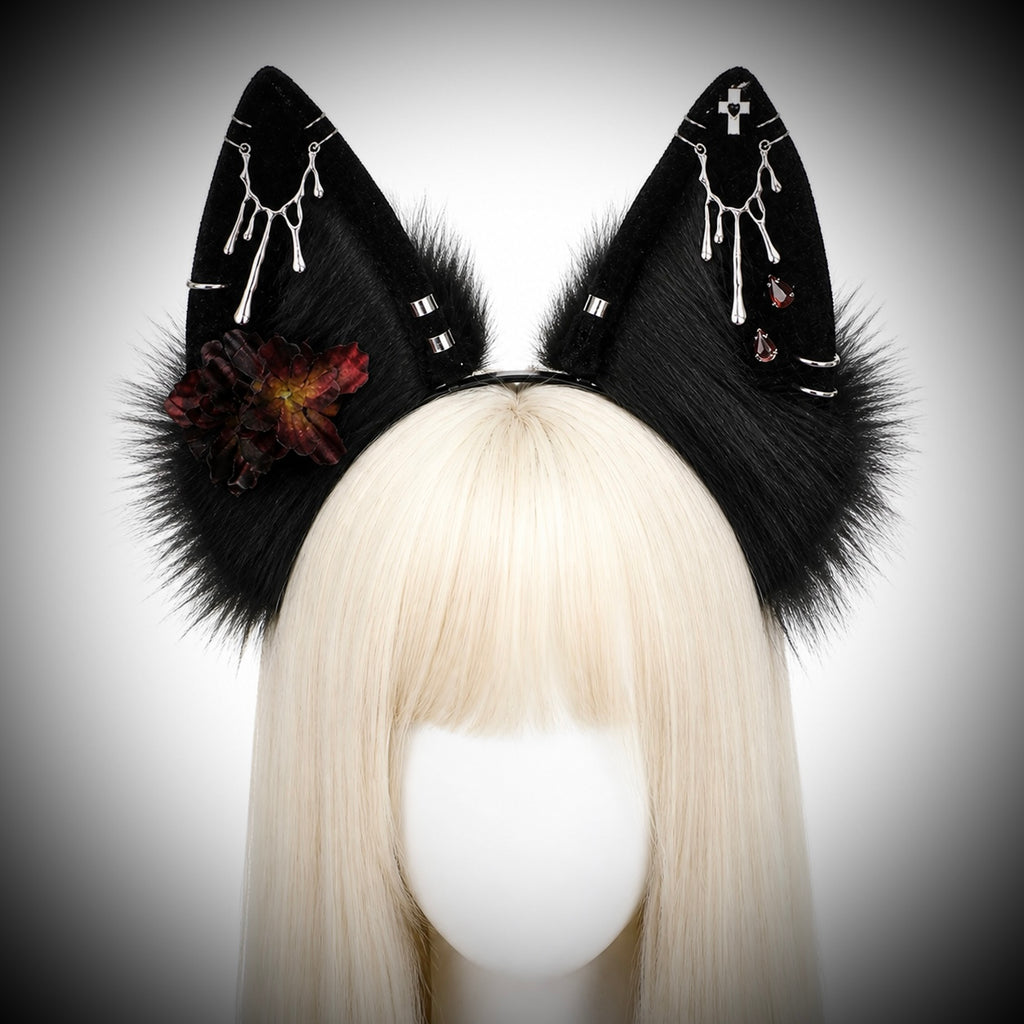 Obsidian Drip Headpiece