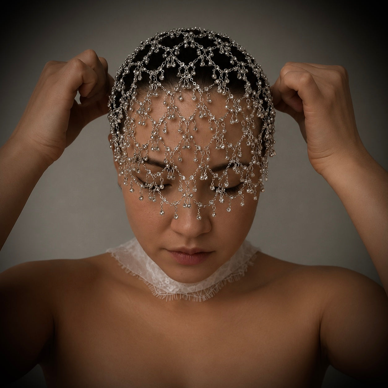Widowlace Crystal Veil
