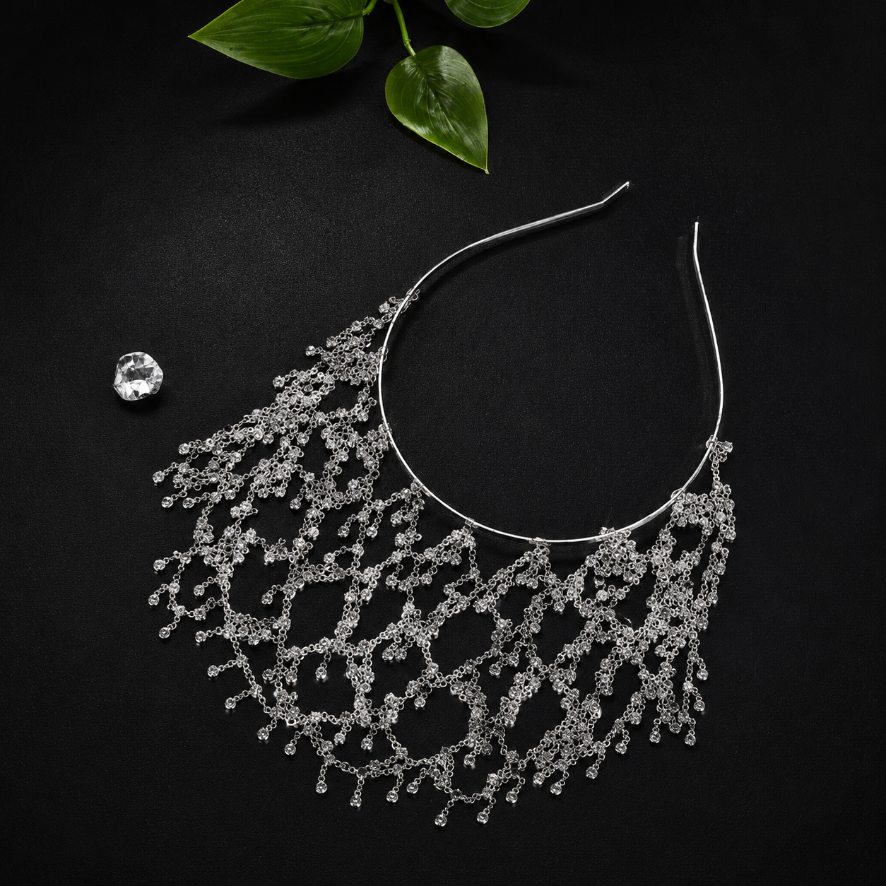 Widowlace Crystal Veil